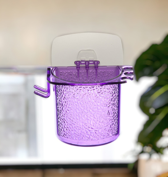 Стакан для ванной на липкой основе 8*10 см МИКС, FRESH CODE